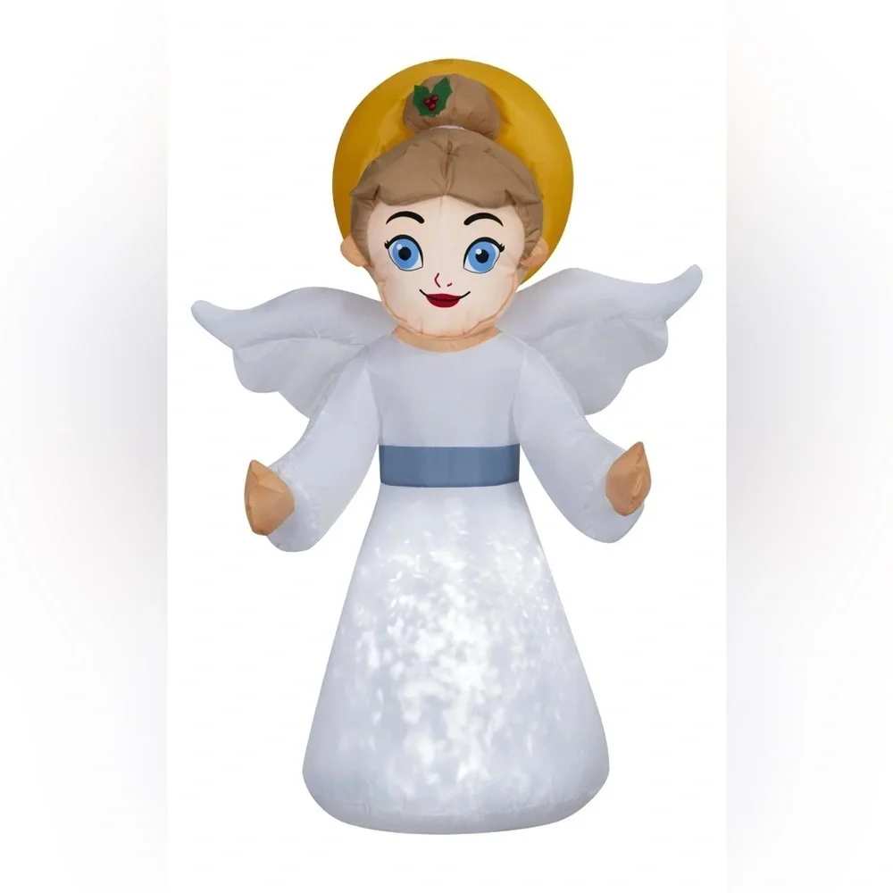 Kaleidoscope Angel Christmas XMAS Airblown Yard Inflatable 3.5 feet NEW NWT